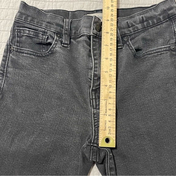 Madewell Tall 9" High-Rise Skinny Jeans in Black Frost Size 26 - Picture 7 of 10